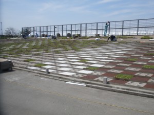 新展示場　作業の様子