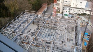 写真④最上部から見た作業場所