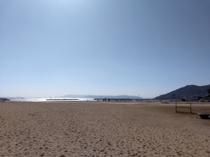 須磨海岸にて
