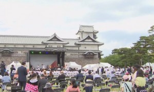 聖火リレーに代わる特別イベント (金沢城公園特設ステージ)