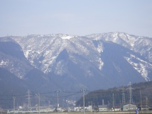 山を眺めて