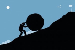 苦しい時が上り坂