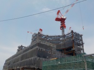 石川県立中央病院建設工事も残り約１年