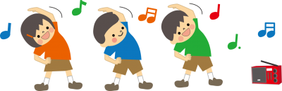 体を動かしてリフレッシュ
